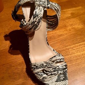 Snake skin heels